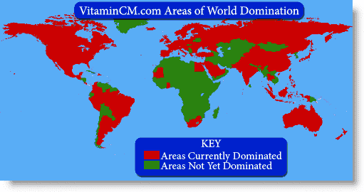 VitaminCM World Domination Map