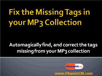 Fix the Missing Tags in your MP3 Files