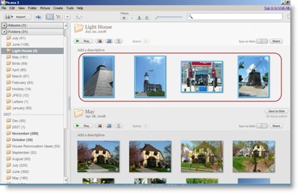 Picasa Image Library