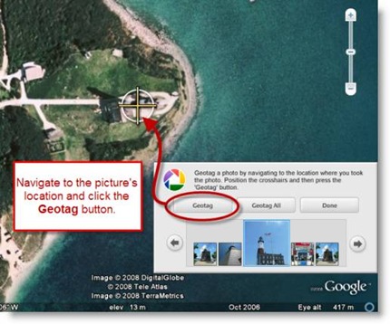 Find Geotag location in Google Earth