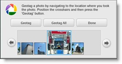 Geotag menu in Google Earth