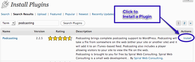 Wordpress Plugin Management Panel Install WordPress Plugin