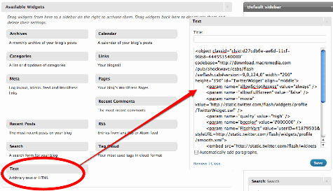Custom Text Widget