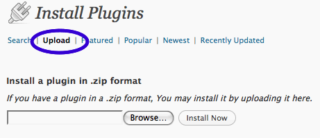 Upload WordPress Plugins
