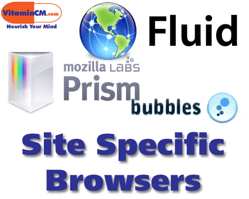 use site specific browser to make desktop applicaitons